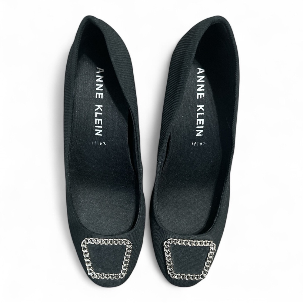 Anne Klein Sadie Wedge Pumps Black Size 8.5